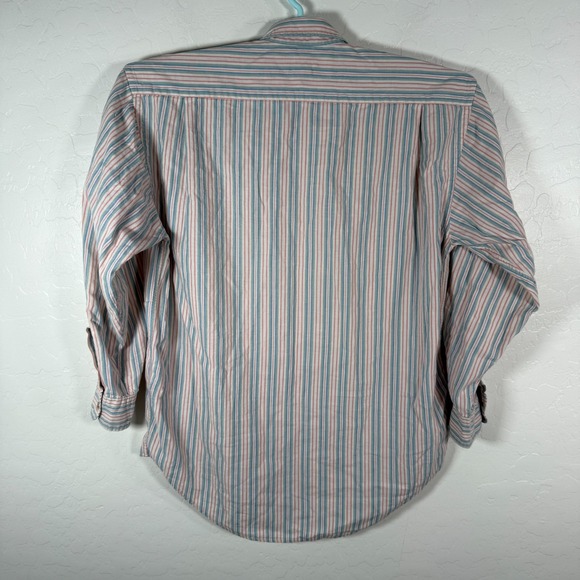 Vintage Banana Republic Shirt Mens Small White Blue Safari Travel Striped *Spot - Picture 5 of 9